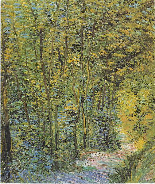 Vincent Van Gogh Forest-way China oil painting art